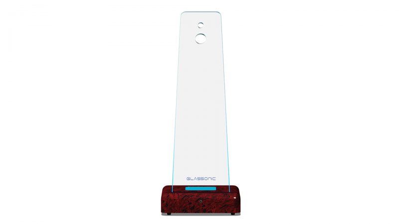 Floe Glass Speaker Front Red Texture